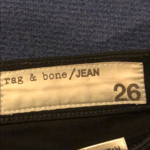 RAG & BONE Black ankle zip jeans - Picture 5 of 5